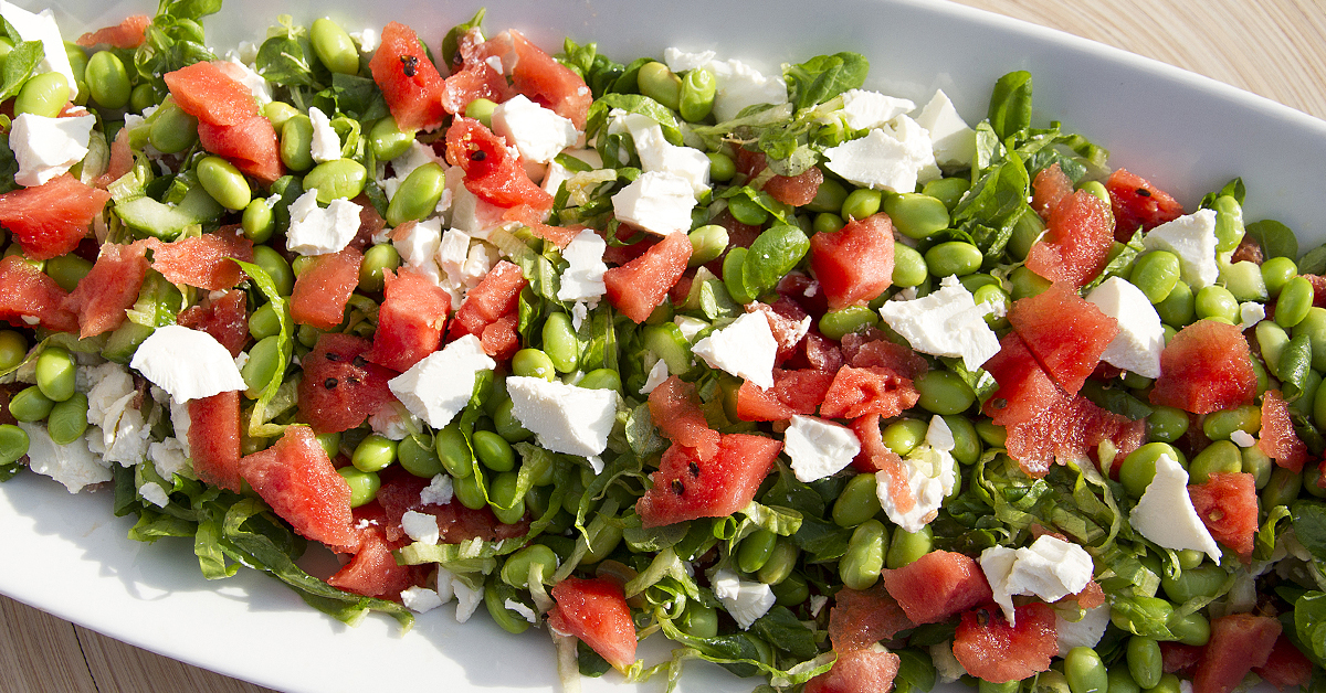 Sommer salat med vandmelon og feta –sommersalater
